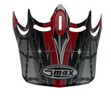 GMax GM46 SLICE VISOR Red/Black Medium-3XL - Driven Powersports