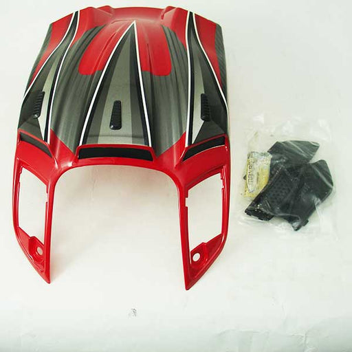 GMAX GM68 COMPLETE TOP VENT WITH LED Red/Black - Driven Powersports