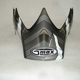 GMax GM37 SHATTERED VISOR Black/Silver/White - Driven Powersports