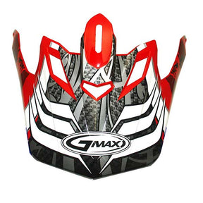 GMax GM46 SHREDDER VISOR Red Medium-3XL - Driven Powersports