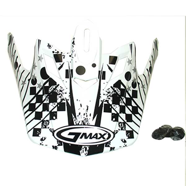 GMax GM46 REVURB VISOR White/Black XS-Small - Driven Powersports