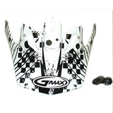 GMax GM46 REVURB VISOR White/Black XS-Small - Driven Powersports