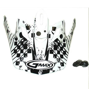 GMax GM46 REVURB VISOR White/Black Medium-3XL - Driven Powersports