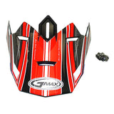 GMax GM76 BIO VISOR Red - Driven Powersports