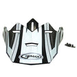 GMax GM76 BIO VISOR Black/White - Driven Powersports