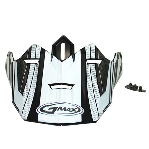 GMax GM76 BIO VISOR Black/White - Driven Powersports