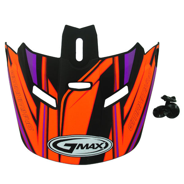 GMax GM46.2X V05 VISOR Black/Orange/Purple XS-Small - Driven Powersports