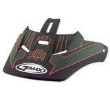 GMax GM46 VISOR Matte Green/Orange XS-Small - Driven Powersports