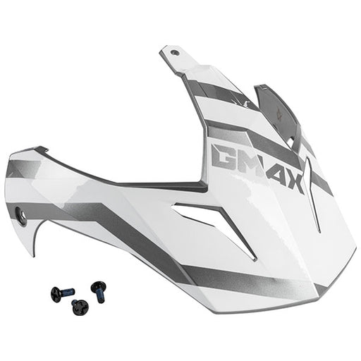 GMAX GM11 TRAPPER VISOR KIT White/Silver - Driven Powersports