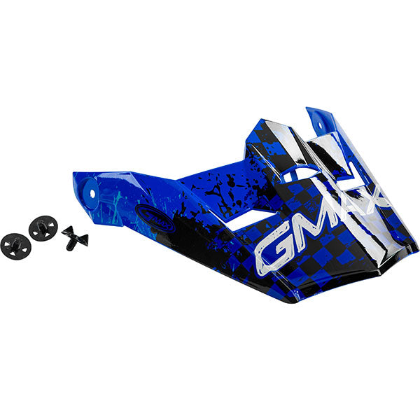 GMAX MX46Y YOUTH MX HELMET VISOR Blue Youth - Driven Powersports