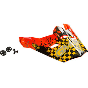 GMAX MX46Y YOUTH MX HELMET VISOR Orange Youth - Driven Powersports