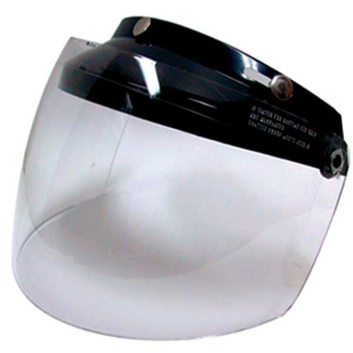 GMAX OF-2 OPEN FACE HELMET 3-SNAP FLIP UP SHIELD Clear - Driven Powersports