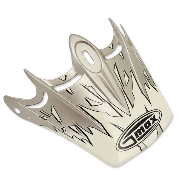GMax GM46Y MONSTER VISOR Silver Youth - Driven Powersports
