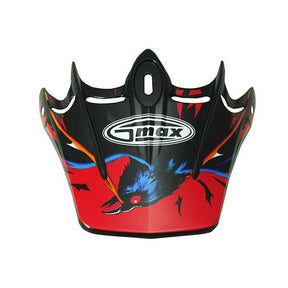 GMax GM46Y VISOR Skull Red Youth - Driven Powersports