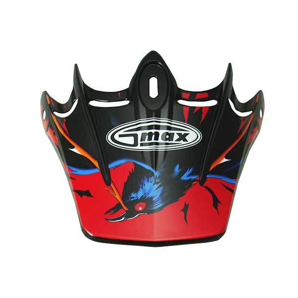GMax GM46Y VISOR Skull Red Youth - Driven Powersports