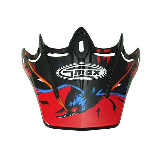 GMAX GM46Y VISOR Skull Red Youth - Driven Powersports