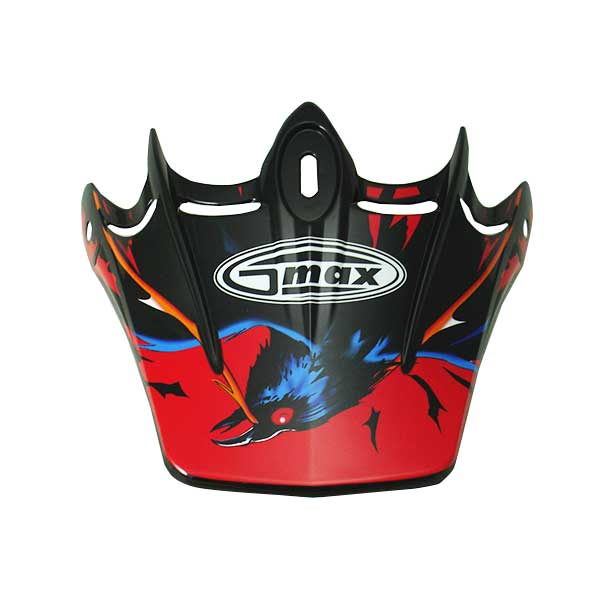 GMAX GM46Y VISOR Skull Red Youth - Driven Powersports