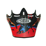 GMax GM46 SKULL VISOR Red XS-Small - Driven Powersports