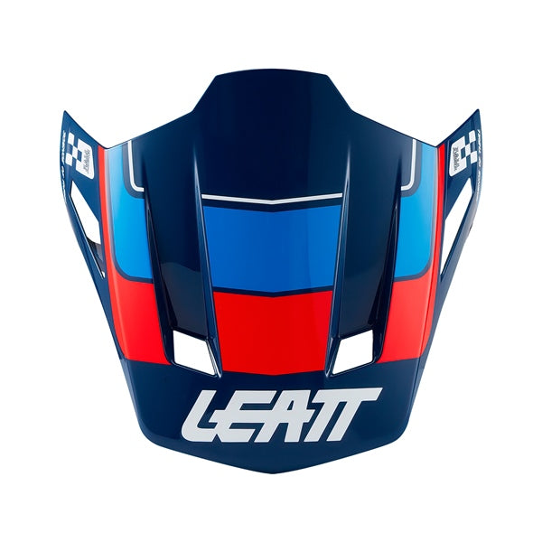 Leatt Moto 8.5 Visor Blue/Red V27 - Driven Powersports