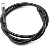 DRAG SPECIALTIES BLACK S/S BRAKE LINE 44" Front - Driven Powersports