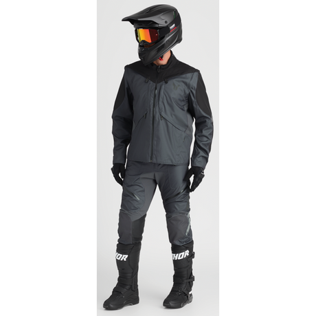 THOR JACKET TERRAIN Charcoal Front - Driven Powersports