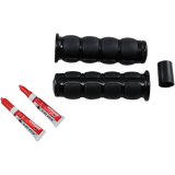 KURYAKYN MULTIFIT ISO-GRIPS PN 6340 Black Front - Driven Powersports