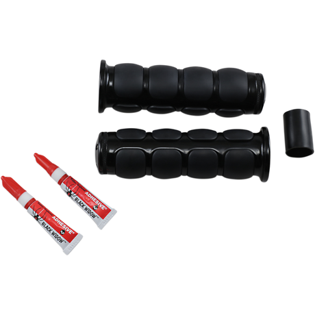 KURYAKYN MULTIFIT ISO-GRIPS PN 6340 Black Front - Driven Powersports