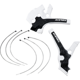 ACERBIS Frame Guards- X-GRIP YZ65:18-22 Black/White Front - Driven Powersports