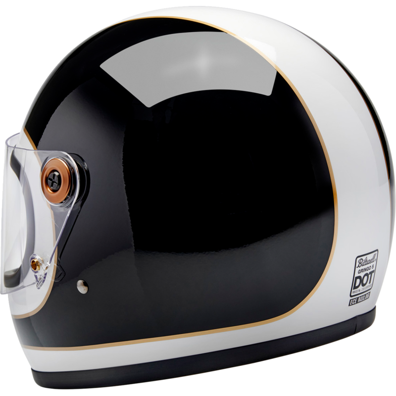 BILTWELL HELMET GRINGO S White/Black Back - Driven Powersports