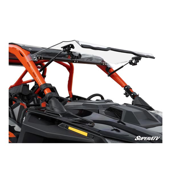 SuperATV Scratch-Resistant Flip Windshield (FWS-P-PROR4-70) - Driven Powersports