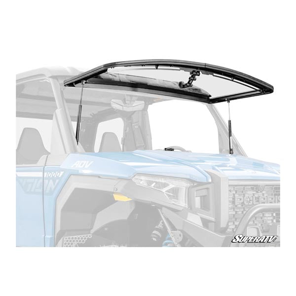 SuperATV Scratch-Resistant Flip Windshield (FWS-P-XPD-70) - Driven Powersports