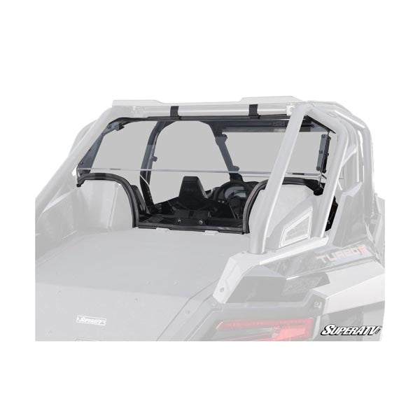 SuperATV Rear Windshield - Light Tint (RWS-P-RZRTR4-76) - Driven Powersports