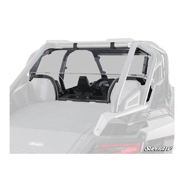SuperATV Rear Vented Windshield (RWS-P-RZRTR4-V-76) - Driven Powersports