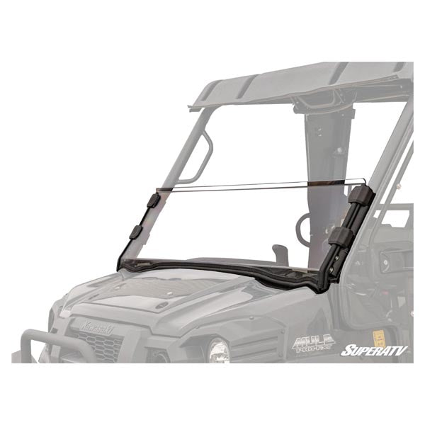 SuperATV SATV HALF WINDSHIELD KAW (HWS-K-M-FXT-001-75) - Driven Powersports
