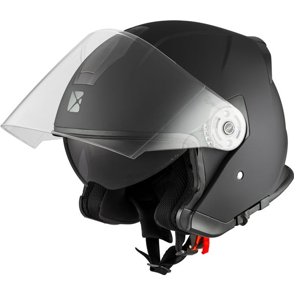 CKX Razor Open Helmet Solid Matte Black L Single Shield - Driven Powersports