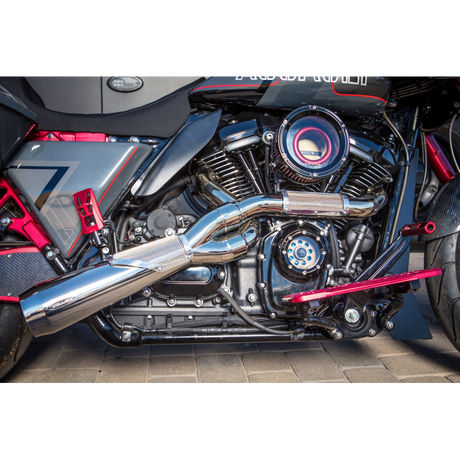 TRASK M8 CAM COVER Black Application Shot - Driven Powersports