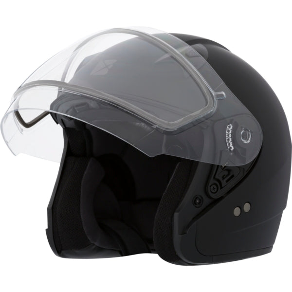 CKX VG977 Open-Face Helmet, Winter Solid Double Matte Black M Double Shield - Driven Powersports