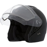 CKX VG977 Open-Face Helmet, Winter Solid Double Matte Black M Double Shield - Driven Powersports