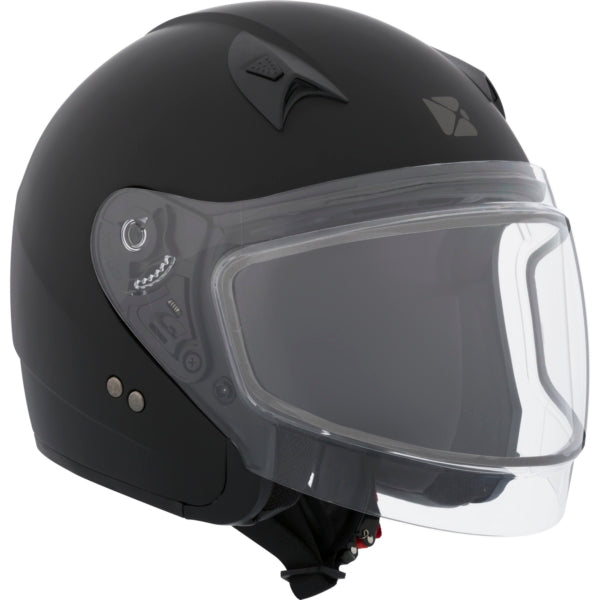 CKX VG977 Open-Face Helmet, Winter Solid Double Matte Black M Double Shield - Driven Powersports