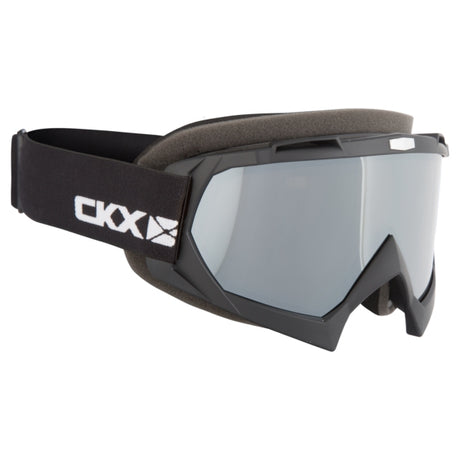 CKX Assault Goggles, Winter Matte Black Mirror light smoke - Driven Powersports
