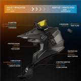 CKX Titan Original Helmet - Trail and Backcountry Solid Matte Black 3XL - Driven Powersports