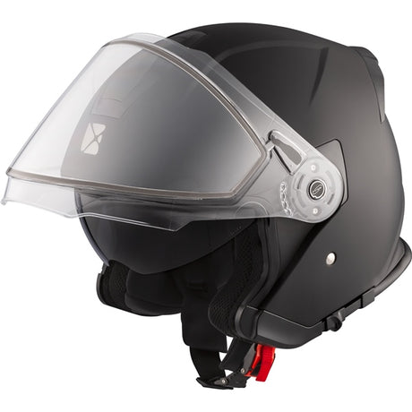 CKX Razor Open Helmet Solid Double Matte Black M Double Shield - Driven Powersports