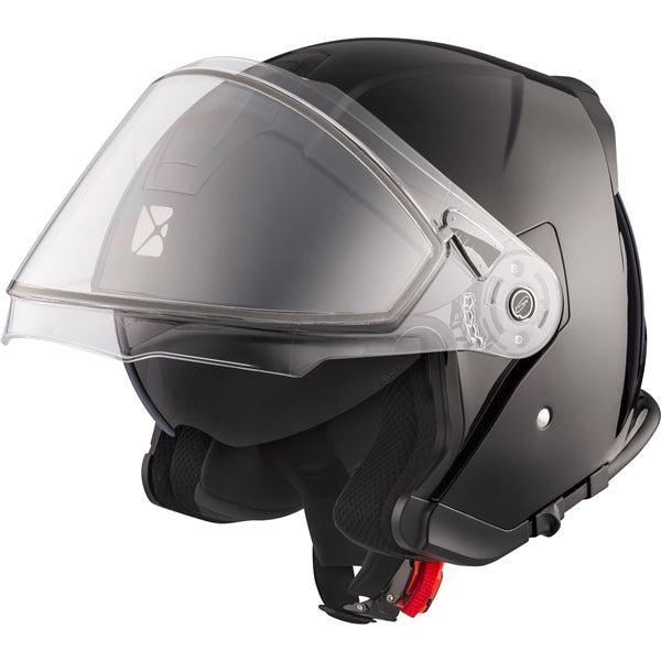 CKX Razor Open Helmet Solid Double Black XS Double Shield - Driven Powersports