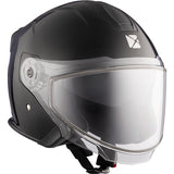 CKX Razor Open Helmet Solid Double Black XS Double Shield - Driven Powersports