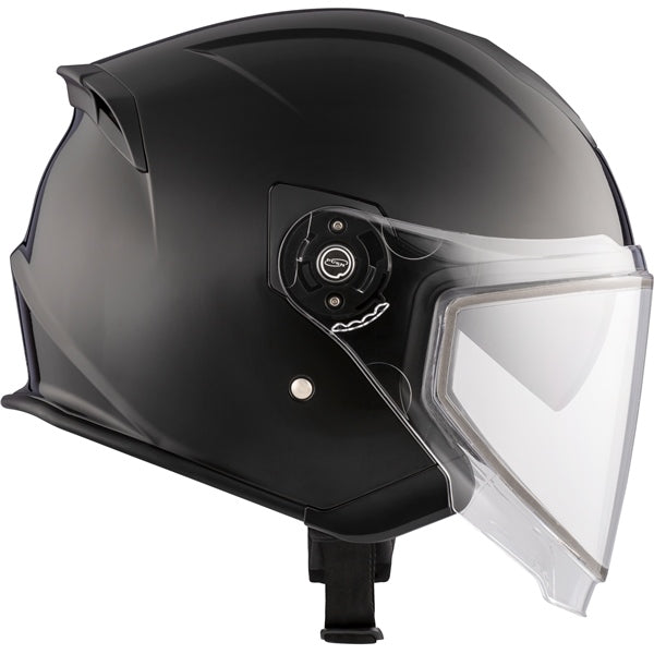 CKX Razor Open Helmet Solid Double Black XS Double Shield - Driven Powersports