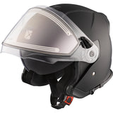 CKX Razor Open Helmet Solid Electric Matte Black 3XL Electric Double Shield - Driven Powersports