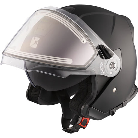 CKX Razor Open Helmet Solid Electric Matte Black 3XL Electric Double Shield - Driven Powersports
