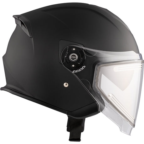 CKX Razor Open Helmet Solid Electric Matte Black 3XL Electric Double Shield - Driven Powersports