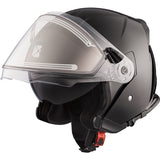 CKX Razor Open Helmet Solid Electric Black XS Electric Double Shield - Driven Powersports