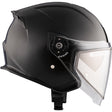 CKX Razor Open Helmet Solid Electric Black XS Electric Double Shield - Driven Powersports